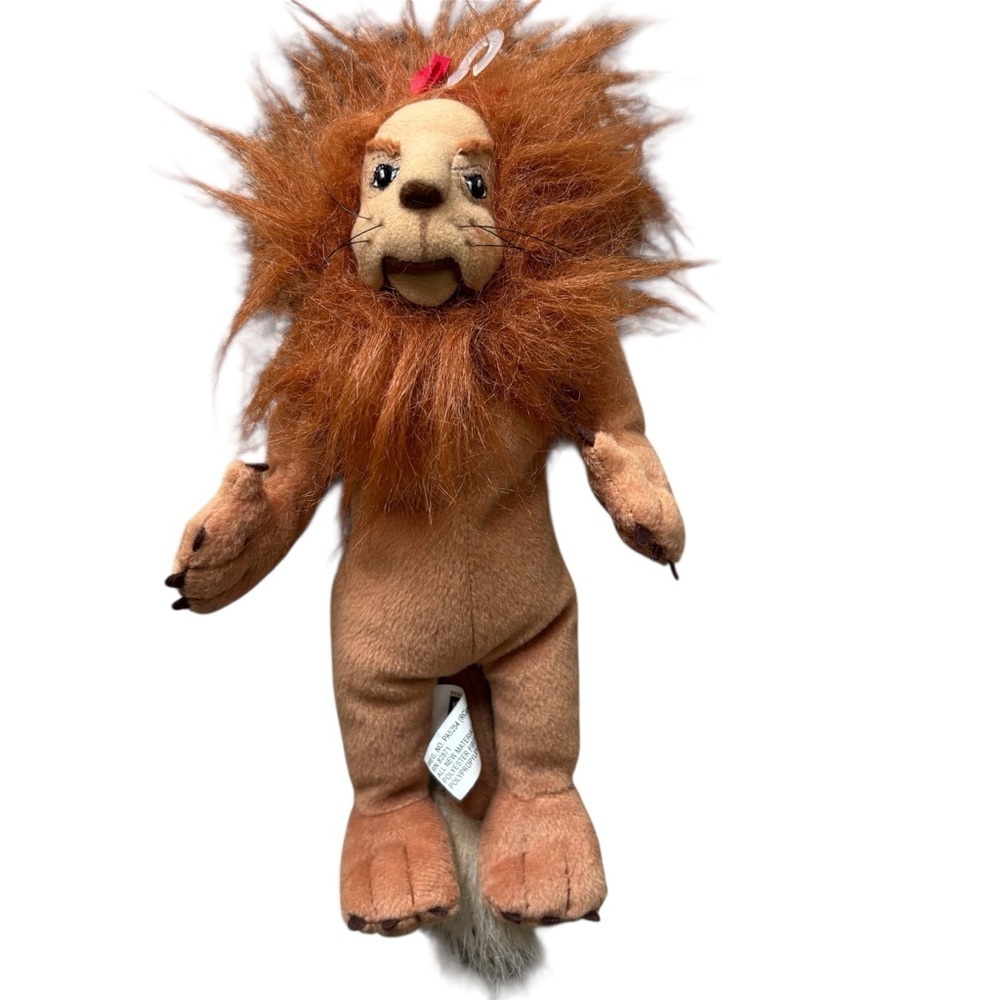 VTG Cowardly Lion Wizard of Oz 1998 Plush Bean Bag Toy Warner Bros Studio Store